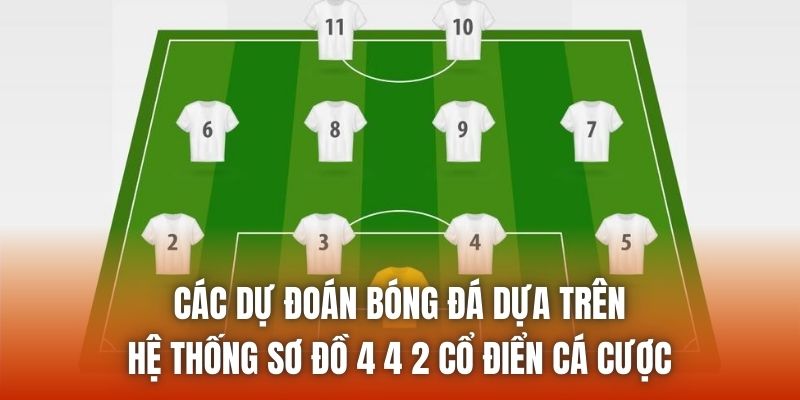 Các dự đoán bóng đá dựa trên hệ thống sơ đồ 4 4 2 cổ điển cá cược