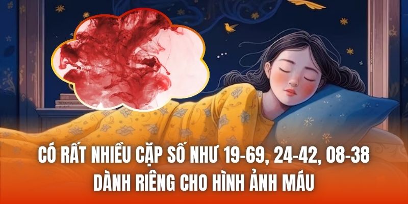 Có rất nhiều cặp số như 19-69, 24-42, 08-38 dành riêng cho hình ảnh máu
